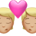 💏🏼 kiss: medium-light skin tone display on Apple